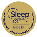 Sleep 24 Sticker Gold_Καλύτερο Μαξιλάρι με Αφρώδες Υλικό Μνήμης
